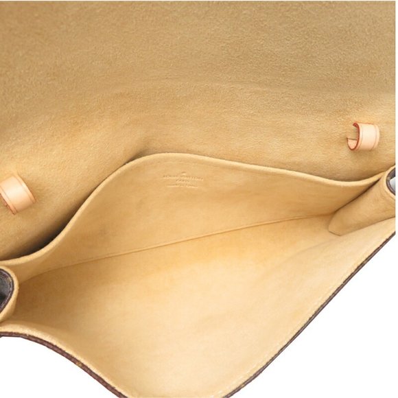 LOUIS VUITTON Authentic Brown Monogram Pochette Shoulder Bag - Picture 5 of 9